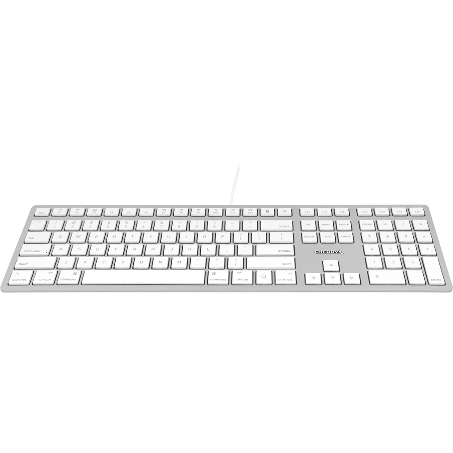 CHERRY KC 6000 SLIM FOR MAC Silver/White Wired Keyboard
