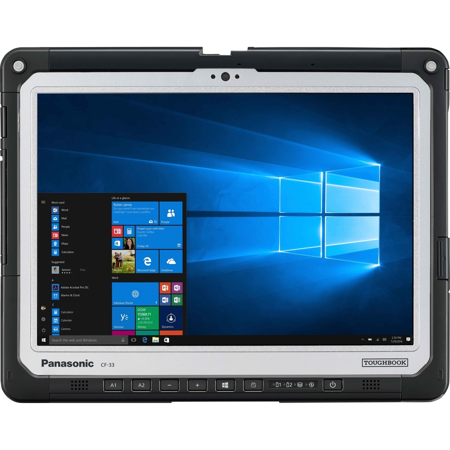 Panasonic Toughbook CF-33 CF-33LE-32VM Tablet - 12" - Core i5 7th Gen i5-7300U 2.60 GHz - 8 GB RAM - 256 GB SSD - Windows 10 Pro - 4G