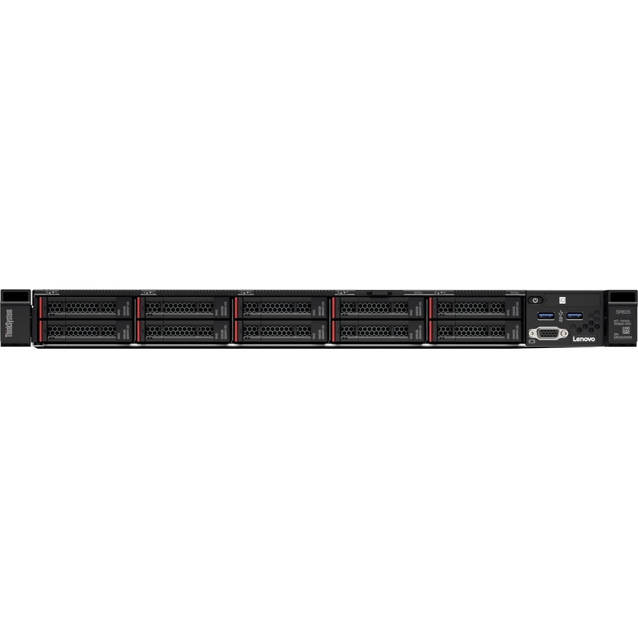 Lenovo ThinkSystem SR635 7Y99A016NA 1U Rack Server - 1 x AMD EPYC 7402P 2.80 GHz - 32 GB RAM