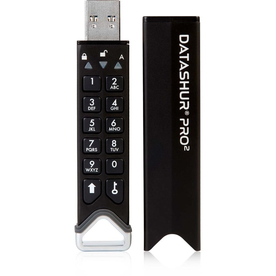 iStorage datAshur PRO2 8 GB | Secure Flash Drive | FIPS 140-2 Level 3 Certified | Password protected | Dust/Water-Resistant | IS-FL-DP2-256-8