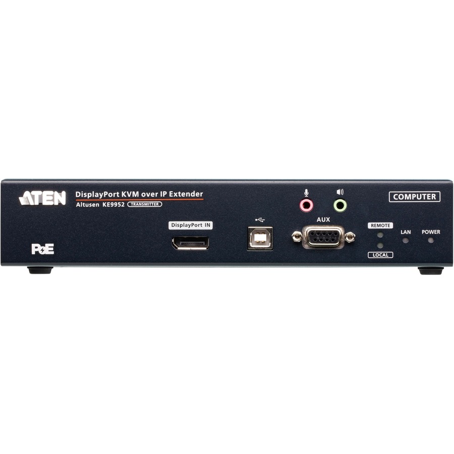 Aten 4K DisplayPort Single Display KVM over IP Transmitter with PoE