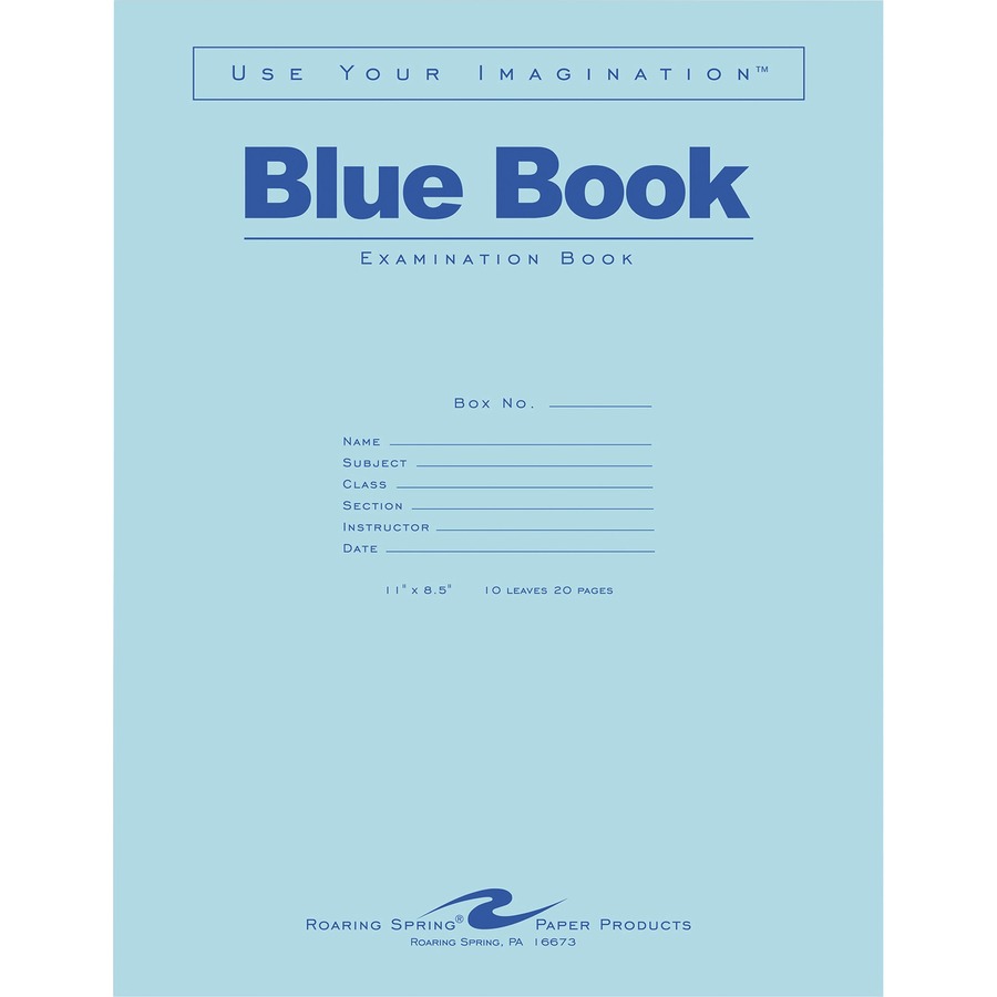 Picture of Roaring Spring Blue Examination Book