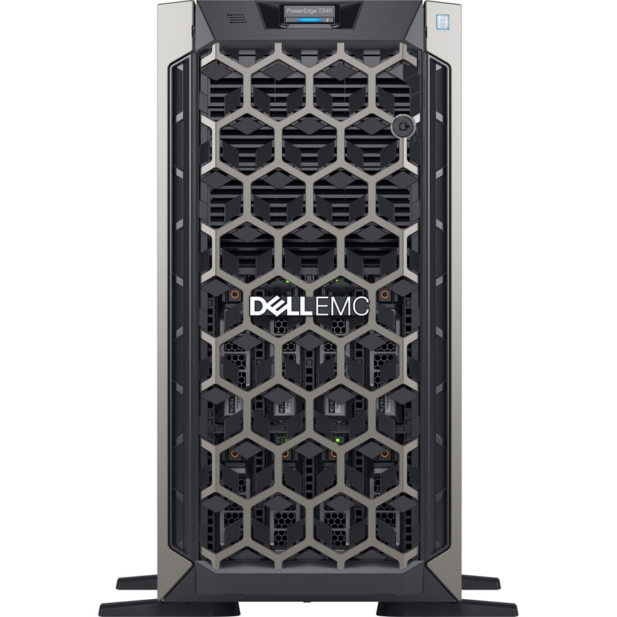 Dell EMC PowerEdge T340 5U Tower Server - 1 x Intel Xeon E-2234 3.60 GHz - 8 GB RAM - 1 TB HDD - (1 x 1TB) HDD Configuration - Serial ATA Controller - 1 Year ProSupport