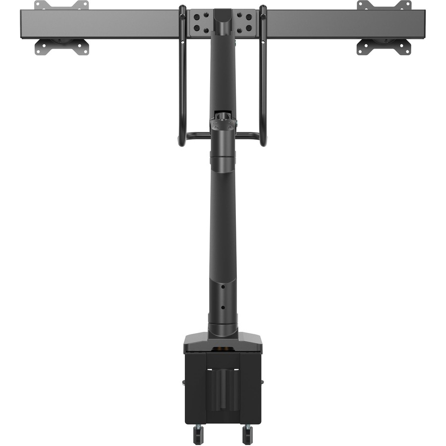 StarTech.com Desk Mount Dual Monitor Arm, Ergonomic VESA Mount 32  (17.6lb/8kg) Displays, Crossbar Handle for Full Motion, C-Clamp/Grommet -  VESA 75x75/100x100mm heavy-duty desk mount dual monitor arm supports 32in  displays 17.6lb (per