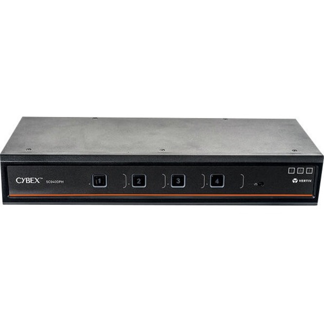 Vertiv Cybex SC900 Secure KVM | Dual Head | 4 Port Universal DisplayPort | USB-C | NIAP version 4.0 Certified