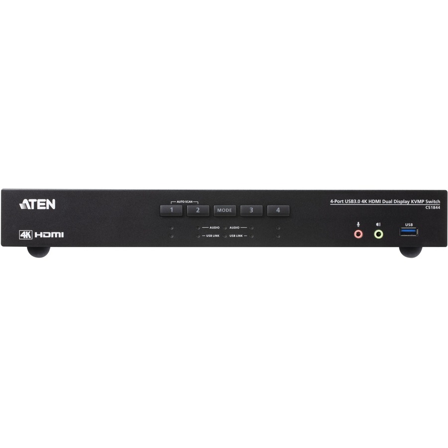 Aten 4-Port USB 3.0 4K HDMI Dual Display KVMP Switch