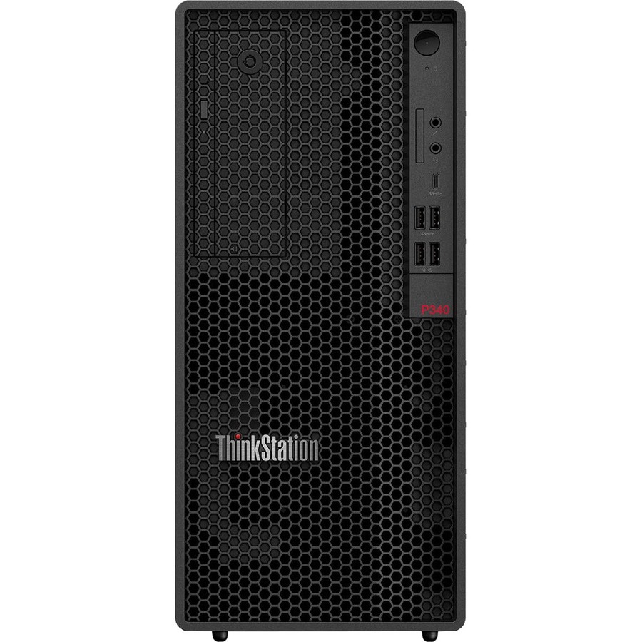 Lenovo ThinkStation P340 30DH00K4US Workstation - 1 x Intel Deca-core (10 Core) i9-10900K 3.70 GHz - 32 GB DDR4 SDRAM RAM - 1 TB SSD - Tower - Raven Black