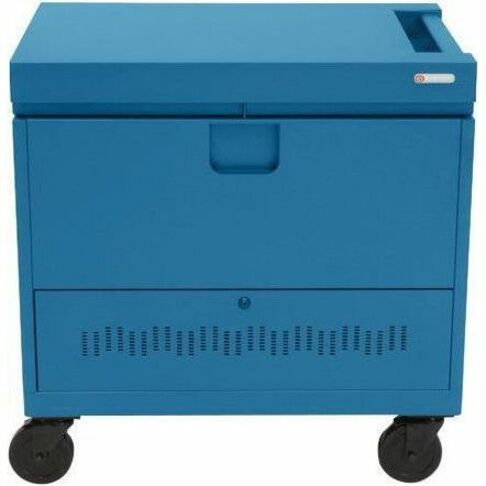 Bretford CUBE Toploader Cart - TVTL40PAC - 4 Casters - 5" Caster Size - Royal Blue - For 40 Devices