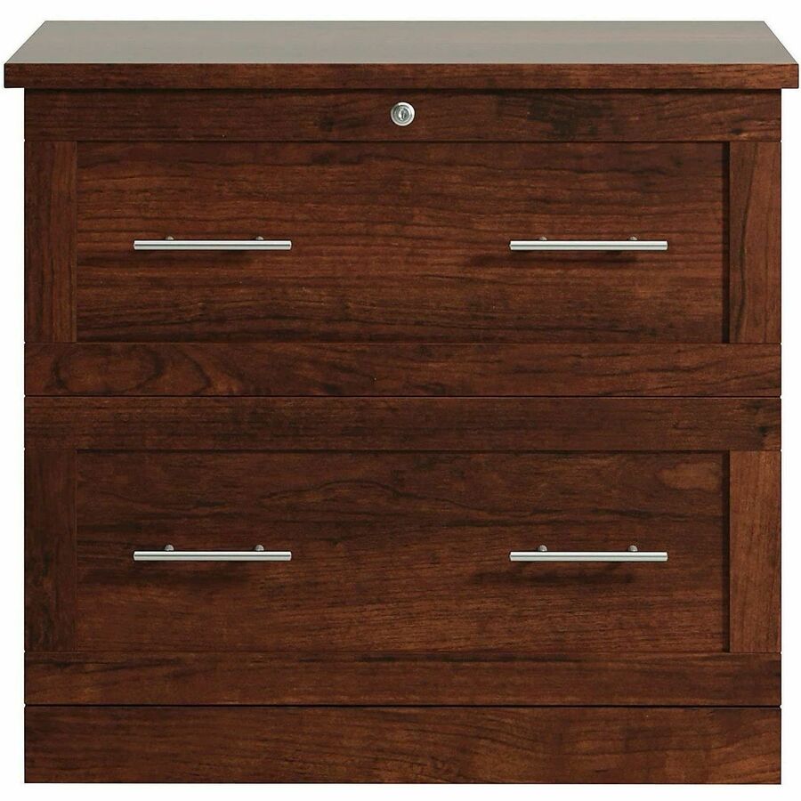 Realspace® 2Drawer 30"W Lateral File Mulled Cherry File