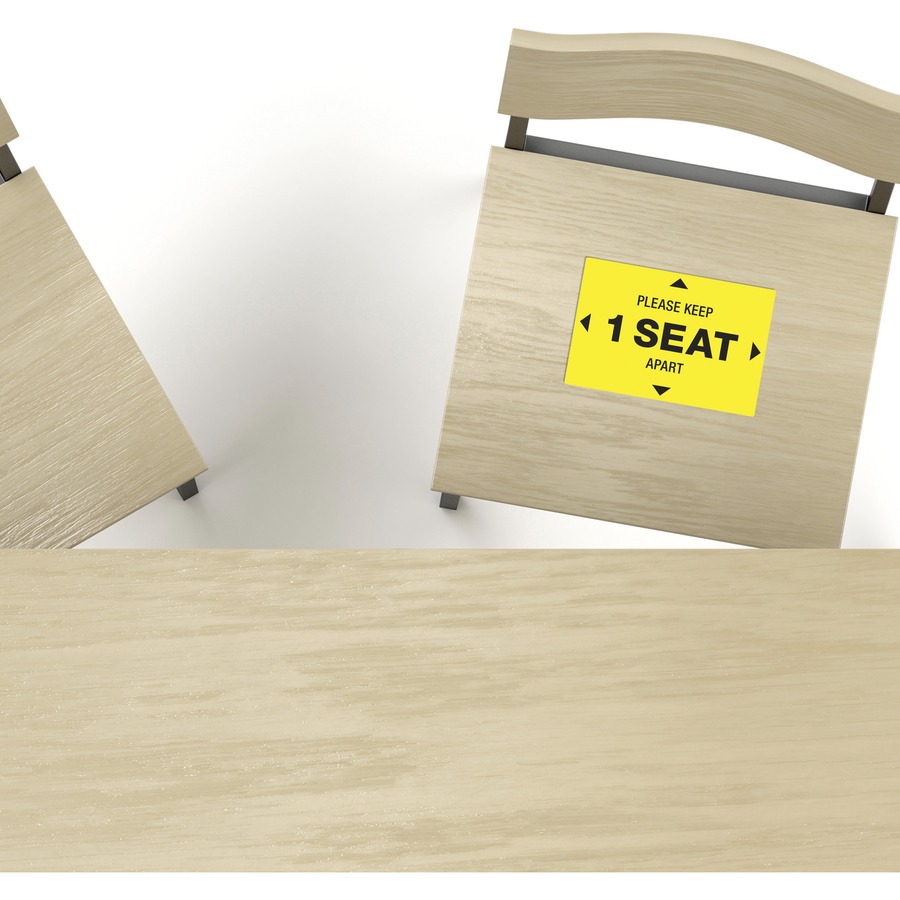 Picture of Avery&reg; Surface Safe PLEASE KEEP 1 SEAT APART Decals