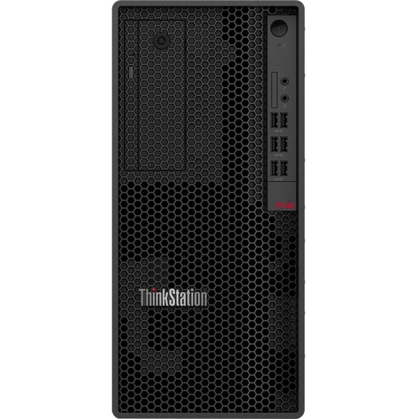 Lenovo ThinkStation P348 30EQ01VNUS Workstation - 1 x Intel Core i7 Octa-core (8 Core) i7-11700 11th Gen 2.50 GHz - 16 GB DDR4 SDRAM RAM - 512 GB SSD - Tower - Business Black