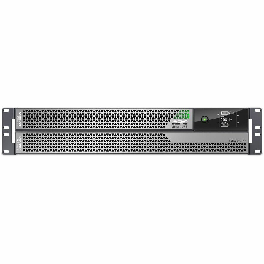 APC Smart-UPS Ultra On-Line, 5000VA, Lithium-ion, Rack/Tower 2U, 208V, 2 L6-20R + 2 L6-30R NEMA outlets, Network Card, Extended runtime, W/rail kit