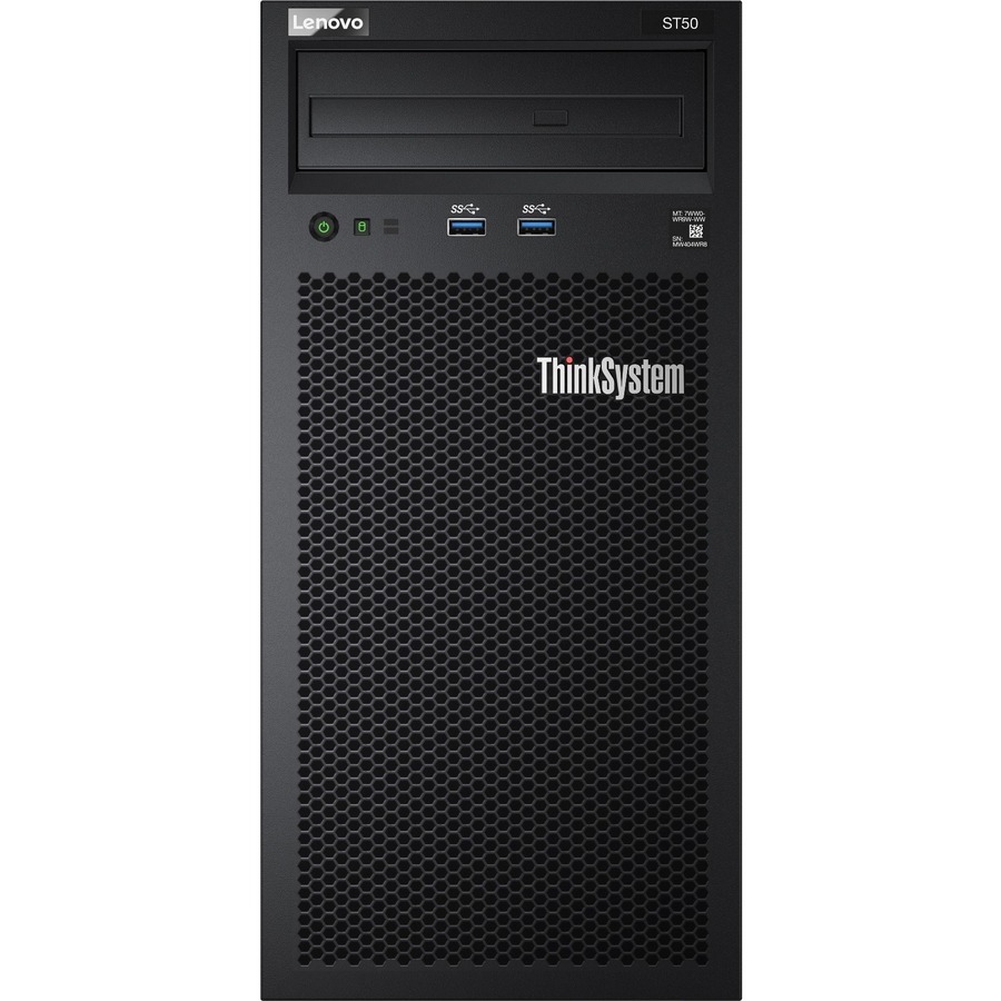 Lenovo ThinkSystem ST50 7Y48A04PNA 4U Tower Server - 1 x Intel Xeon E-2224G 3.50 GHz - 8 GB RAM - Serial ATA/600 Controller