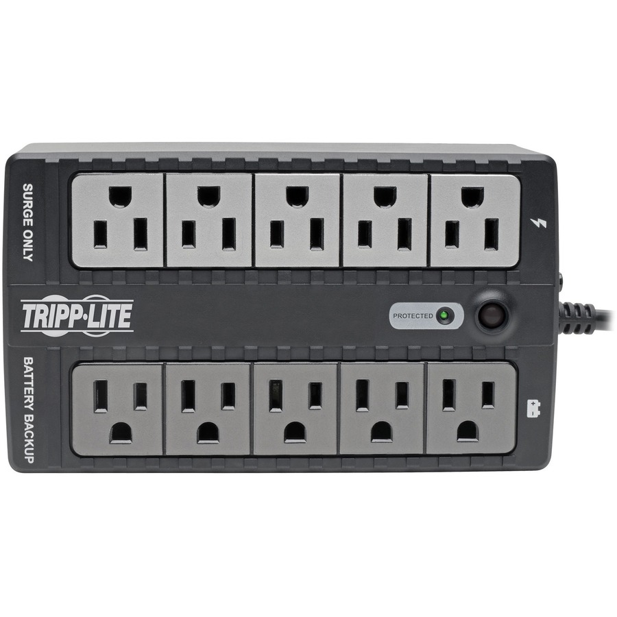 Tripp Lite by Eaton UPS 550VA 300W Standby UPS - 10 NEMA 5-15R Outlets 120V 50/60 Hz USB 5-15P Plug Desktop/Wall Mount