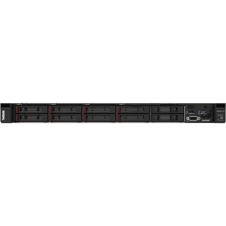 Lenovo ThinkSystem SR250 V2 7D7QA021NA 1U Rack Server - 1 x Intel Xeon E-2336 2.90 GHz - 16 GB RAM - Serial ATA Controller