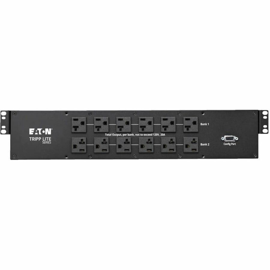 Eaton Tripp Lite Series 2.9kW 120V Single-Phase ATS/Monitored PDU - 24 5-15/20R & 1 L5-30R Outlets, Dual L5-30P Inputs, 10 ft. Cords, 2U, TAA