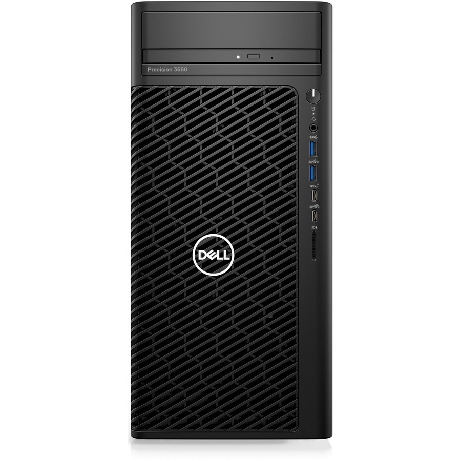 Dell Precision 3000 3660 Workstation - Intel Core i7 Dodeca-core (12 Core) i7-12700 12th Gen 2.10 GHz - 32 GB DDR5 SDRAM RAM - 512 GB SSD - Tower - Black
