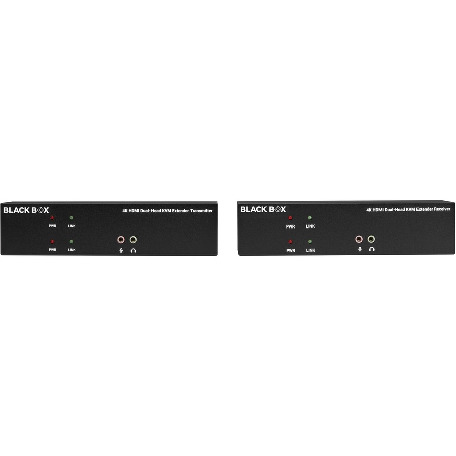 Black Box KVX Series Dual-Head HDMI KVM Fiber Extenders (KVXLCHF-200)