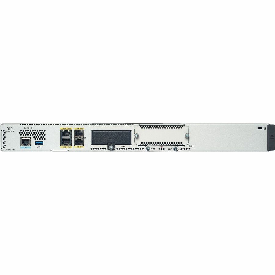 Cisco C8200-1N-4T Router - Refurbished - 4 Ports - 2 - Gigabit Ethernet - 1U - Rack-mountable - 1 Year