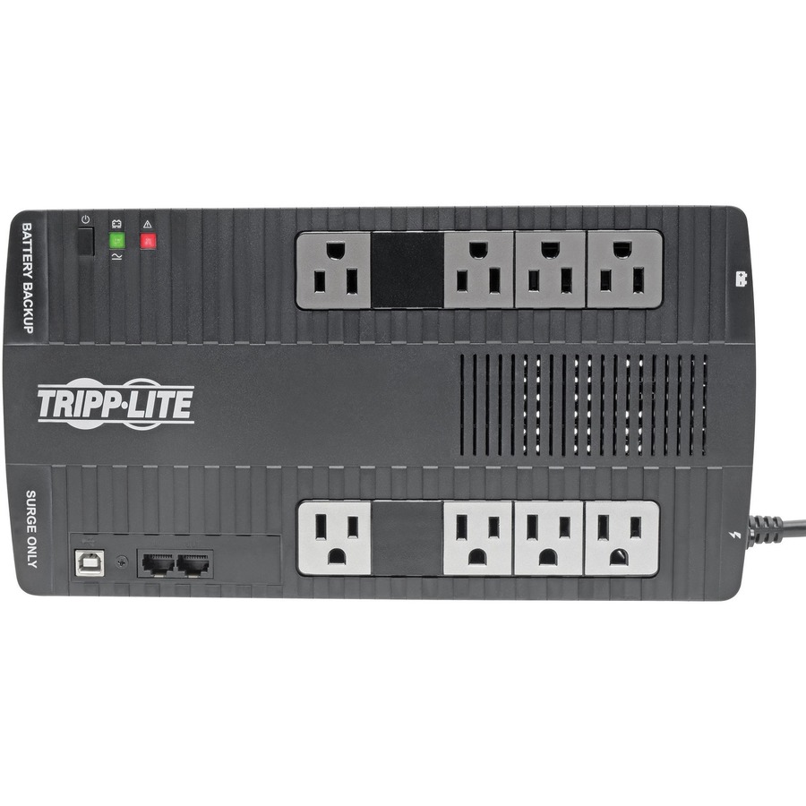 Tripp Lite by Eaton UPS 550VA 300W Line-Interactive UPS - 8 NEMA 5-15R Outlets AVR 120V 50/60 Hz USB Desktop/Wall Mount