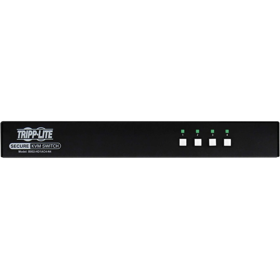 Tripp Lite by Eaton Secure KVM Switch, 4-Port, Single Head, DP to HDMI (x4), 4K, NIAP PP4.0, Audio, CAC, TAA