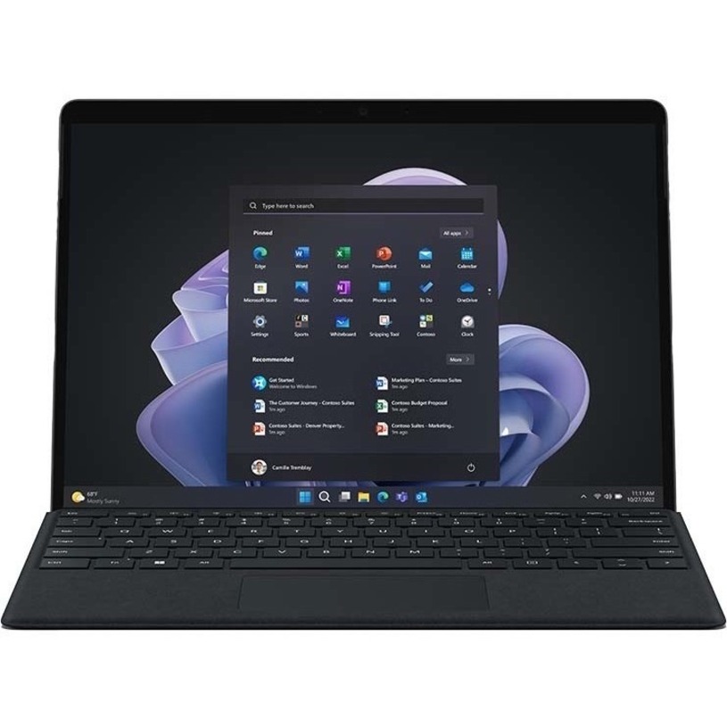 Microsoft Surface Pro 9 Tablet - 13" - Core i5 12th Gen i5-1245U Deca-core (10 Core) 1.60 GHz - 8 GB RAM - 256 GB SSD - Windows 11 Pro - Graphite - TAA Compliant