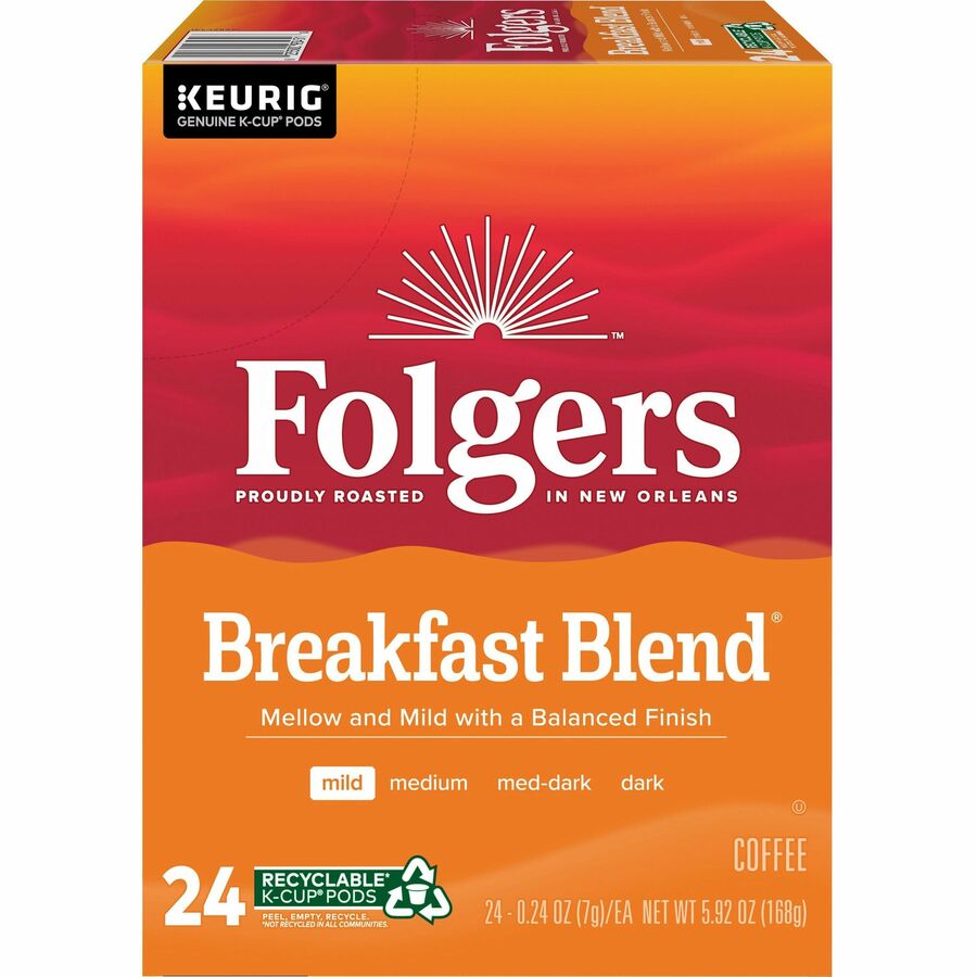 Folgers K Cup Breakfast Blend Coffee Coffee Keurig Dr Pepper Inc Folgers K Cup Breakfast Blend Coffee Coffee Keurig Dr Pepper Inc