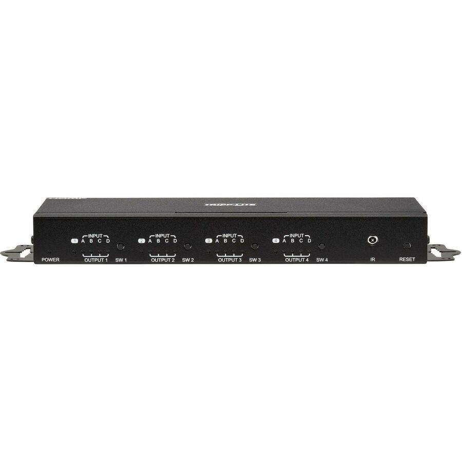 Tripp Lite by Eaton 4x4 HDMI Matrix Switch/Splitter with Remote Control and Multi-Resolution Support, 4K 60 Hz, HDR, 4:4:4, TAA