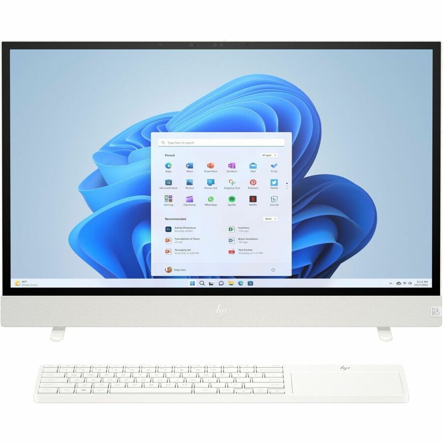 HP Envy Move 24-cs0040 All-in-One Computer - Intel Core i3 13th Gen i3-1315U - 16 GB - 512 GB SSD - 23.8" QHD Touchscreen - Desktop - Shell White