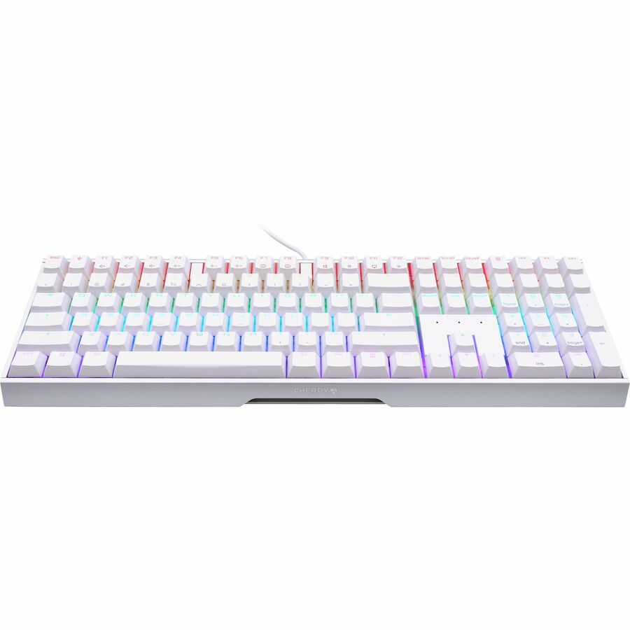 CHERRY MX 3.0S Wired RGB Keyboard, MX BROWN SWITCH, For Office And Gaming, White