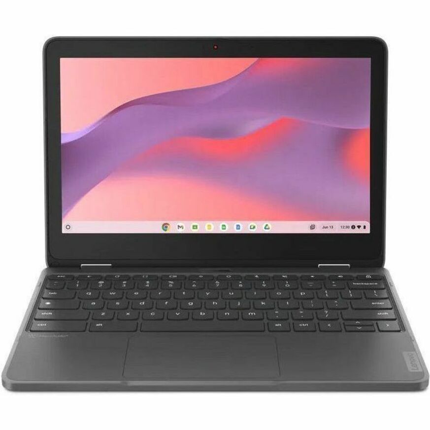 Lenovo 300e Yoga Chromebook Gen 4 82W2000AUS 11.6" Touchscreen Convertible 2 in 1 Chromebook - HD - 60 Hz - Octa-core (ARM Cortex A76 + Cortex A55) - 4 GB - 32 GB Flash Memory - English Keyboard - Graphite Gray