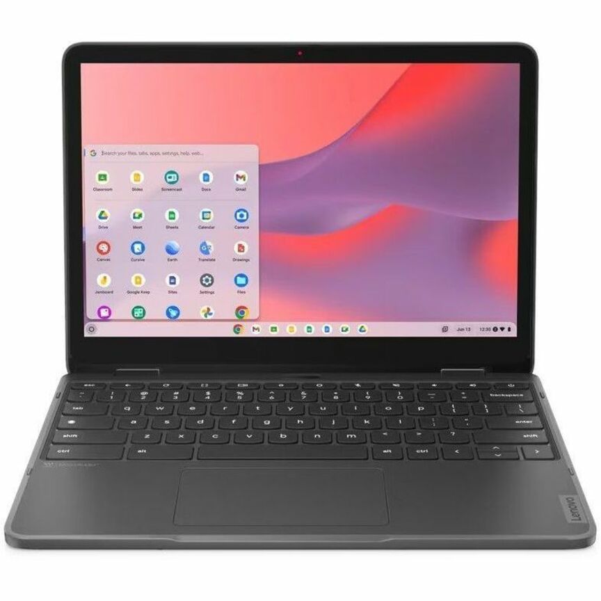 Lenovo 500e Yoga Chromebook Gen 4 82W4001SUS 12.2" Touchscreen Convertible 2 in 1 Chromebook - WUXGA - 60 Hz - Intel N-Series N100 - 8 GB - 64 GB Flash Memory - English Keyboard - Graphite Gray