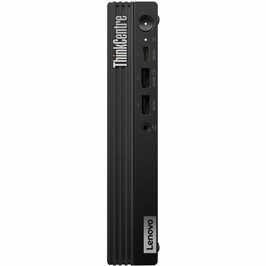 Lenovo ThinkCentre M70q Gen 5 12TD001VUS Desktop Computer - Intel Core i5 14th Gen i5-14500T - vPro Technology - 8 GB - 256 GB SSD - Tiny - Black