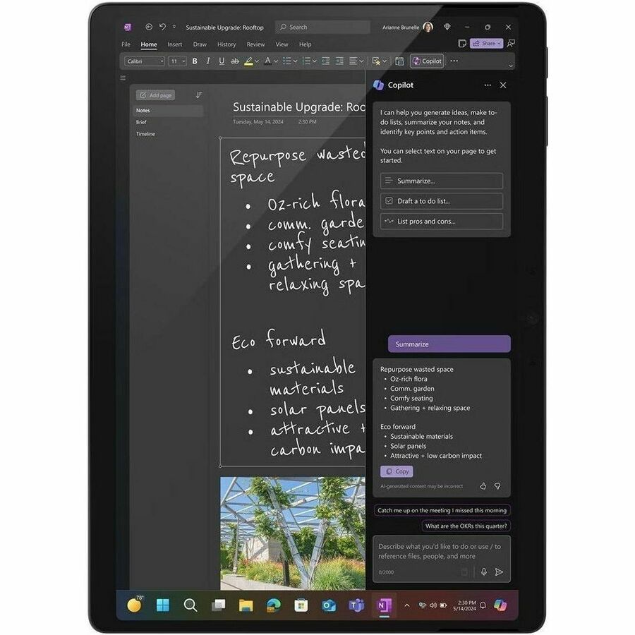 Microsoft Surface Pro 11 Copilot+ PC Tablet - 13" - Qualcomm Snapdragon X Elite - 16 GB - 1 TB SSD - Windows 11 Pro - Black
