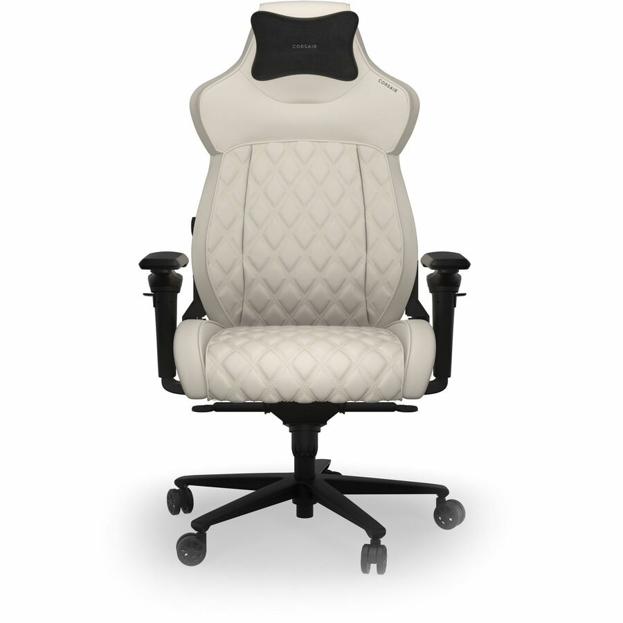 Corsair TC500 LUXE Gaming Chair - For Gaming - Fabric, Metal, Steel, Polyurethane, Foam - Frost