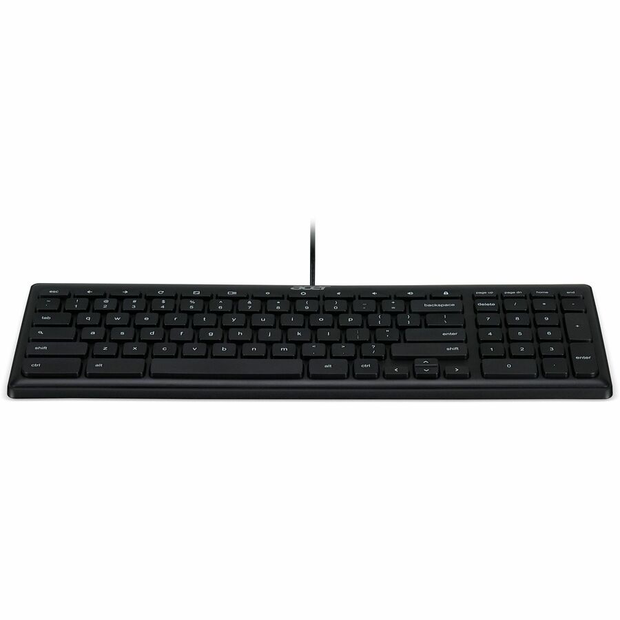 Acer AKB910 Keyboard - Cable Connectivity - USB Interface - English (US) - PC - Black