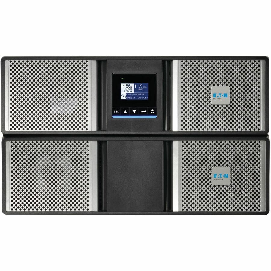 Eaton 9PX G2 3000VA 3000W 208/120V Online Double-Conversion UPS - L6-30P Input, 6x 5-20R, 1x L6-30R, 1x L14-30R, Cybersecure Network Card, Extended Run, 6U Rack/Tower