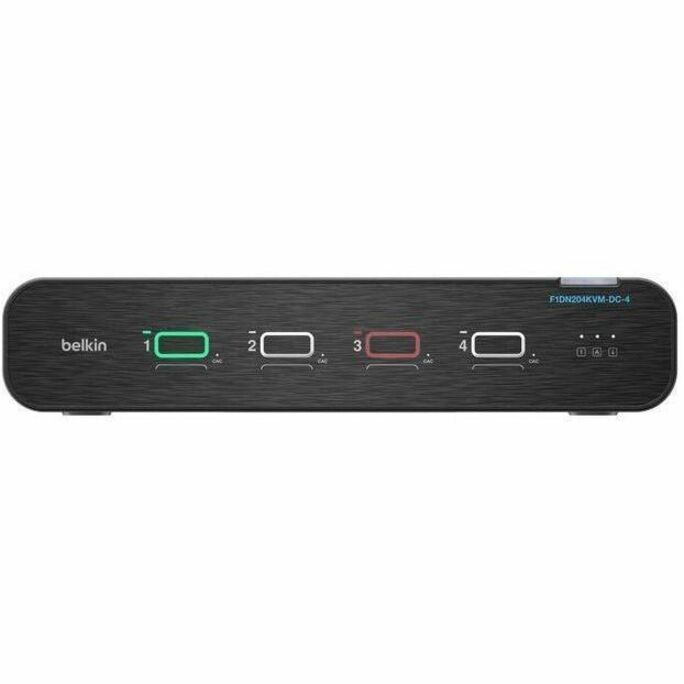 Belkin Universal DisplayPort Secure KVM, 4-Port Dual Head with CAC