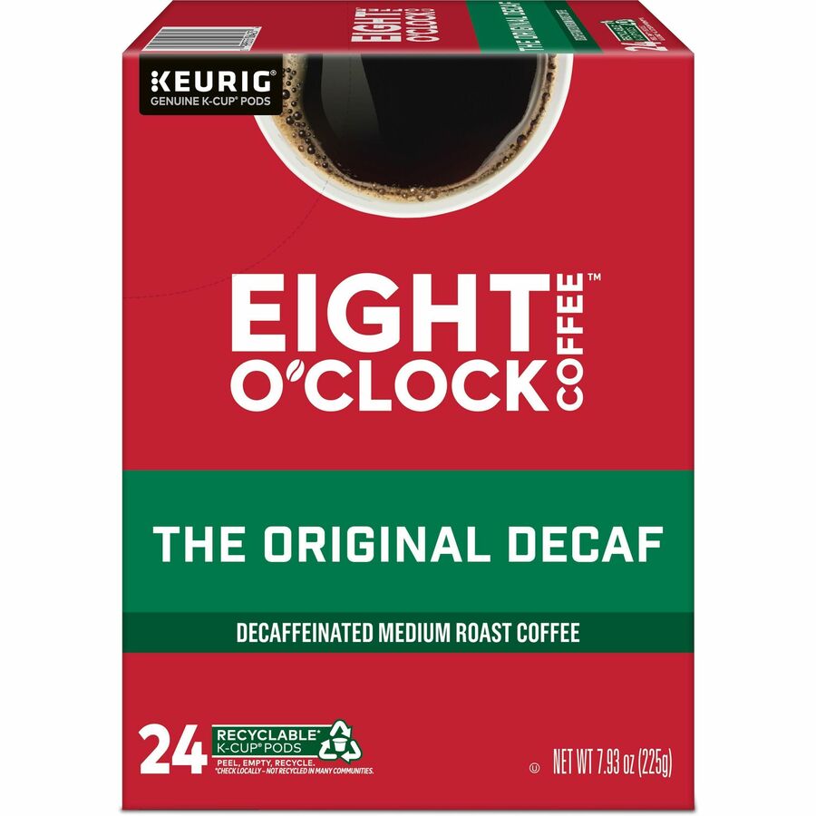 Picture of Decaf medium roast K-Cup pods, 100% Arabica, 24/Box, Kosher, recyclable, 4/CT