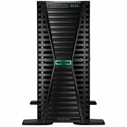 HPE ProLiant ML110 G11 4.5U Tower Server - 1 x Intel Xeon Gold 5416S 2 GHz - 64 GB RAM - 1.92 TB SSD - (2 x 960GB) SSD Configuration - NVMe, Serial ATA/600, 12Gb/s SAS Controller