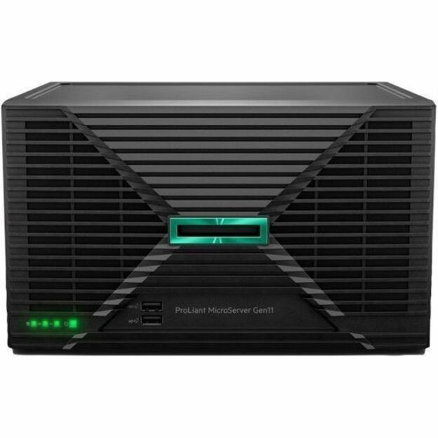 HPE ProLiant MicroServer Gen11 Ultra Micro Tower Server - 1 x Intel Xeon 6325P 3.50 GHz - 32 GB RAM - 4 TB HDD - (1 x 4TB) HDD Configuration - Serial ATA/600 Controller