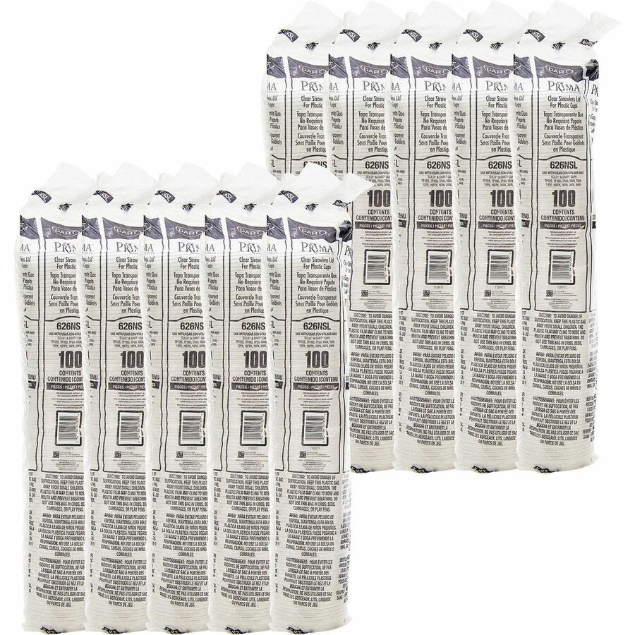 Picture of 12–24 oz PET Strawless Lids, Clear, 1/CT
