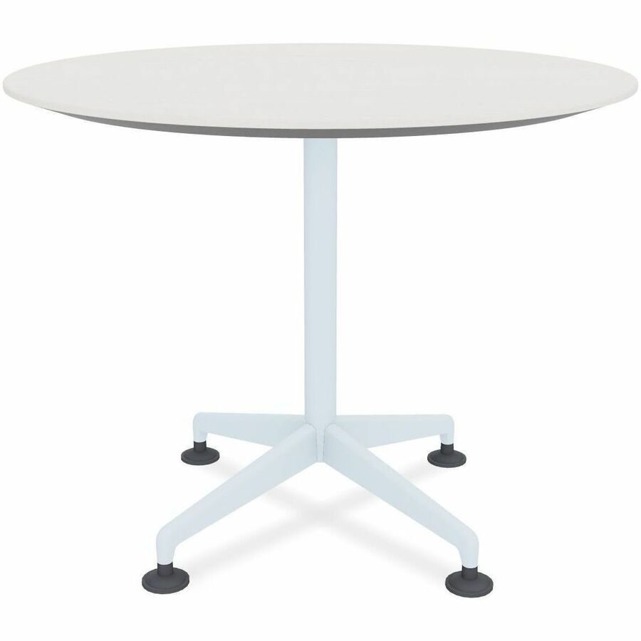 Picture of Zia Hospitality Table, 36 x 29, Round, Laminate, White, 1 EA