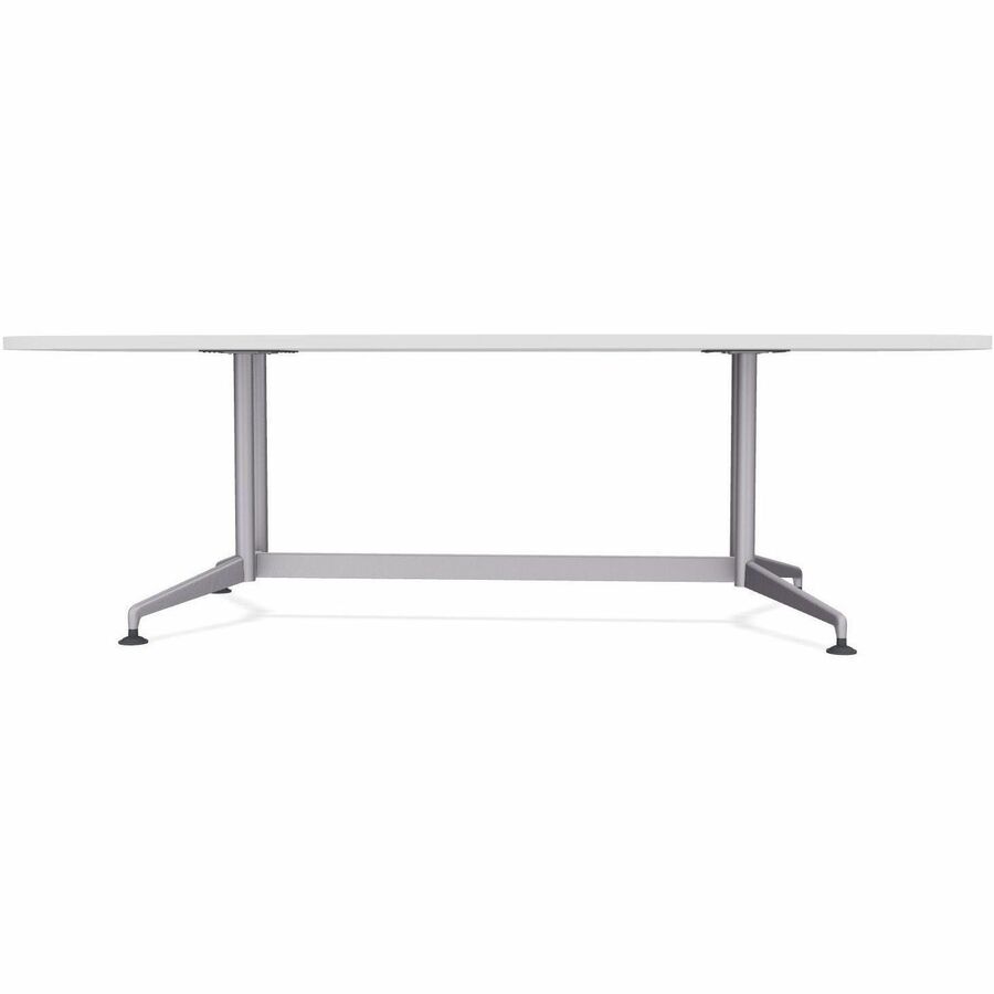 Picture of Zia Flip Table, 36 Round x 42, Nesting Castors, Laminate, Gray, 1 EA