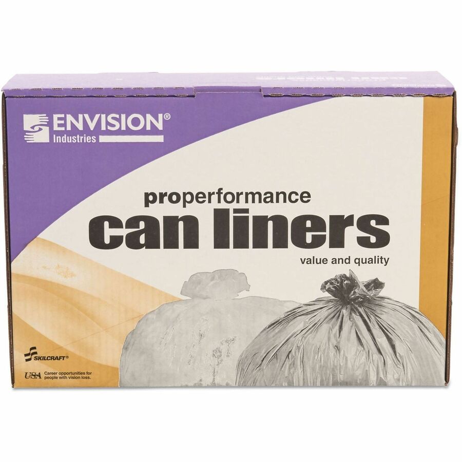 Picture of ProPerformance Can Liners, 60" x 38", high density, clear, 200 per box, BX