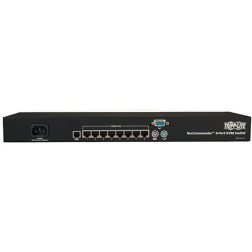 Tripp Lite by Eaton 8-Port Cat5 KVM Switch VGA USB PS/2 1URM Rackmount TAA