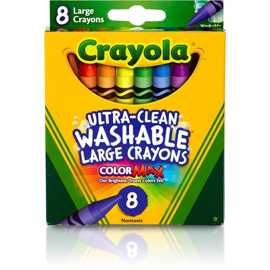 Crayola Regular Size Crayon Sets - 3.6 Length - 0.3 Diameter - Assorted -  8 / Box