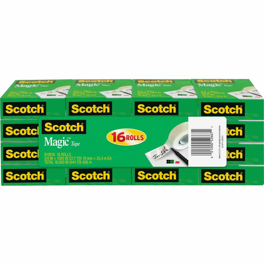 Scotch Magic Tape Refill, 0.75 x 1000 - 3 count