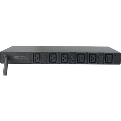 APC NetShelter Basic Rack PDU, 1U, 14.4kW, 208V, 6 C19 outlet