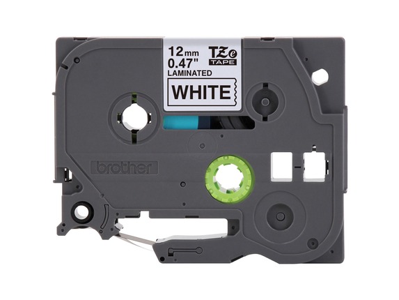 Image for Brother P-touch TZe Laminated Tape Cartridges - 15/32" - Rectangle - White - 1 Each - Grease Resistant, Grime Resistant, Tempera from HP2BFED